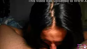 closeup blowjob action before hitting the bed with neighbor girl