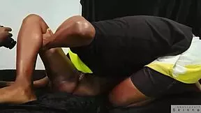 i watch this oiled african college babe getting fucked in the bath