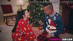 Stepdad's Surprising Christmas Blowjob Gift