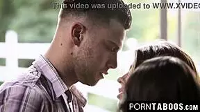 Stepsiblings Share Big Cock in Taboo Threesome