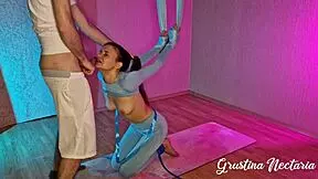 I tied her up and slammed her mouth upside down