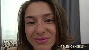 Man, watching this petite brunette bounce on a fat dick in pov! 😍