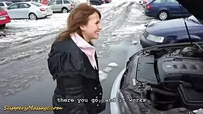 slippery nuru massage with flexible teen masseuse and monster cock