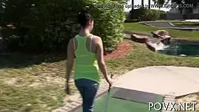 Hot Nikki Lavay gives naughty POV blowjob and tight pussy fucking 😏