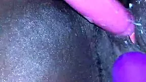 uhh, i think creamy ebony orgasm hit me hard with them toys... dang!
