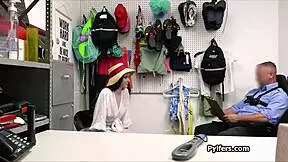 Mall cop fucks dildo-stealing hottie