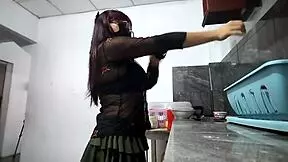 What's the Neighbor Doing? He Masturbates Watching Me Like a Creep!