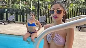 My girl brings petite teen for casting with monster cock and rimjob