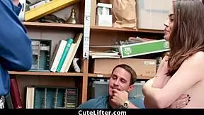 i fucked that shoplifter teen hard in front of her bf