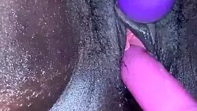 uhh, i think creamy ebony orgasm hit me hard with them toys... dang!