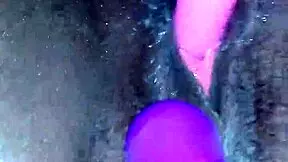 uhh, i think creamy ebony orgasm hit me hard with them toys... dang!