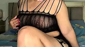 Hey, watch this naughty masked babe pound her pussy hard!