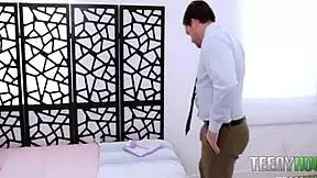 Stepdaddy takes her virginity with big ass and tits