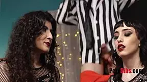 Stepsisters cast naughty spells with their seductive juice