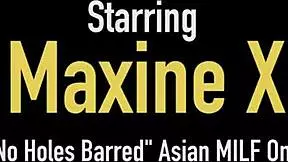 Hot Oriental MILF Maxine X Pussy Fucks Sweet Curvy Babe Ashley Fires Hard!
