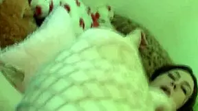 genevive rips her fishnet pantyhose while grinding on a cock for a sensual massage