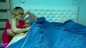 Stepdaughter sneaks in and finally gets to fuck her stepfather