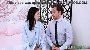 Stepdaddy takes her virginity with big ass and tits