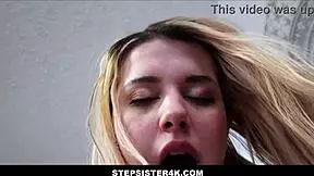 Stepsister4k - Blonde Teen Stepsister with Small Tits in Family Sex with Virgin Stepbrother POV