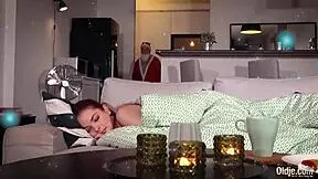 Santa Fucks Redhead Teen Doggy Style