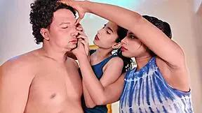 I-I can't believe this romantic threesome turned so horny!