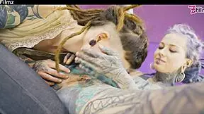 Shy goth punk tries anal