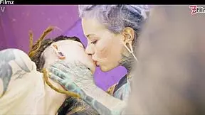 Shy goth punk tries anal