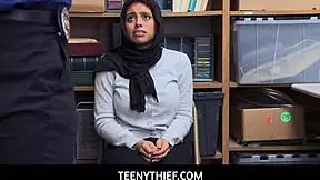 ella knox busty shoplifter caught roughly fucked in guard's office pov 😏