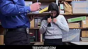 ella knox busty shoplifter caught roughly fucked in guard's office pov 😏