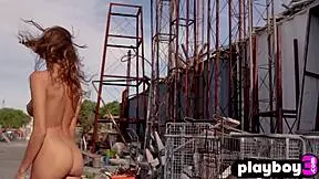 Small Tits Russian Teen 18+ Katya Clover Strips Outdoor Naked