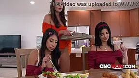 Bonding With Step Sisters & Step Mom in Hardcore Group Sex