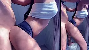 Little brazilian teen dances with oiled ass in panties for her old friend