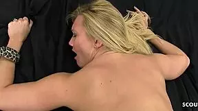 Blonde pawg with small 18+ tits and round ass gets pounded raw before facial