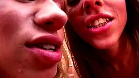 Blonde And Brunette Teens Explore Each Other In Intimate Scene