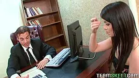 ashlyn rae gets her shaved pussy fucked hard