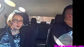 Tattooed Latina In Hot Casting Kisses And Action In Car To Hotel 😏