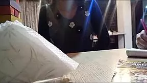 I make my friend climb the stairs, see her thread, take her to eat, then choke her with semen in her room.