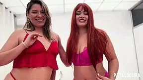 dos latinas follan al tito y comparten lefa