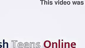 gorgeous british 18 year old with long hair and big tits.