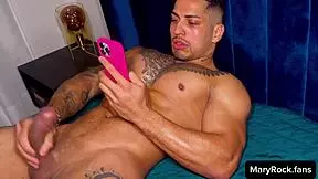 My boyfriend caught me in a wild gangbang clip online, shocking twist!