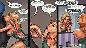 Cheating husband seduces sexy ebony maid in kitchen