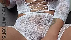 Hot busty teacher intensely masturbates with her toy, reaching orgasm alone.