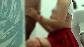 Stepsister sneaks her professor home and they bang hard in a steamy doggystyle session.