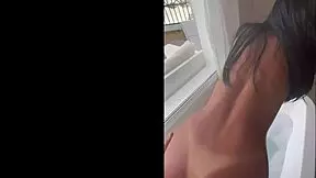 I put my dress on tighter and he couldnt resist fucking me in the shower