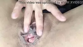 Aunt shows nephew how to caress wet pussy with domination.