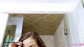 sexy brunette model enjoys a sensual bath 😍