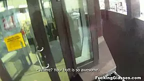 Rina teen isn't shy about fucking on the stairway