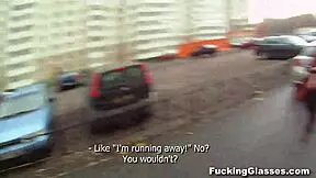 Rina teen isn't shy about fucking on the stairway