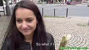 i'm this euro slut tasting cum in public sex, it's so good ahh