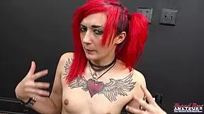 jackie deepthroats that big boner and swallows the cum